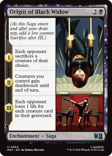 Origin of Black Widow [664] [Jumpstart] [Marvel Super Heroes: Commander] [Non-Foil]