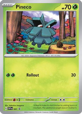 Pineco 061 61 Sv Scarlet Violet Promo Cards Holofoil