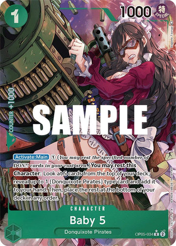 Baby 5 (034) (Alternate Art) - OP05-034 - (Awakening of the New Era)