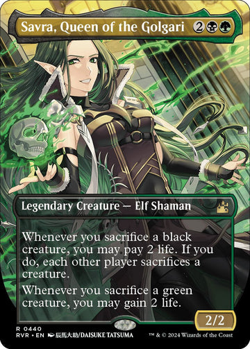 Savra, Queen of the Golgari (Anime Borderless) [RVR] - Near Mint