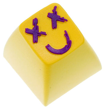 Hot Keys Project HKP Bucket Head Yellow & Purple (SA R1) Artisan Keycap