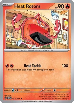Heat Rotom 13 Sv Paldean Fates Holofoil
