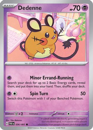 Dedenne 36 Sv Paldean Fates