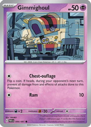 Gimmighoul 44 Sv Paldean Fates