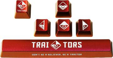 Traitors Classic Colorshifting Backlit 6 Key OEM Profile Laser Engraved ABS Keycap Set