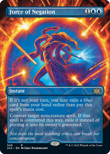 Force of Negation (2X2-346) - Double Masters 2022 (Borderless)