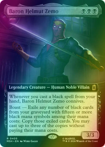 Baron Helmut Zemo [405] [Extended Art] [Marvel Super Heroes] [Foil]