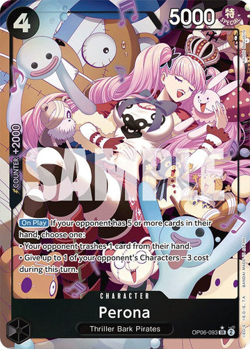 Perona (093) (Alternate Art) [OP06] - Near Mint