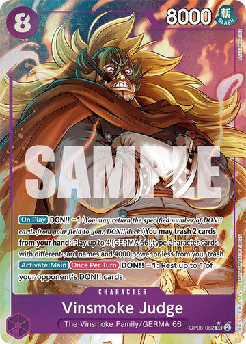 Vinsmoke Judge (Alternate Art) - OP06-062 - (Wings of the Captain)