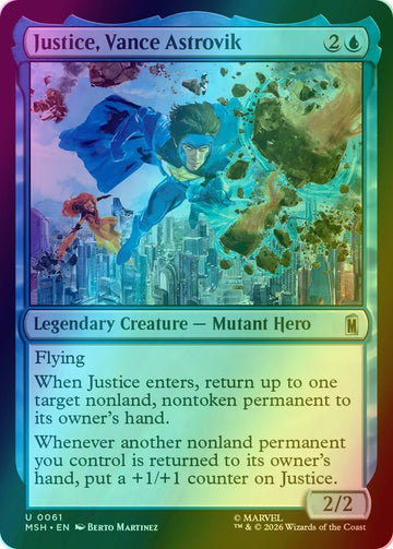 Justice, Vance Astrovik [61] [Marvel Super Heroes] [Foil]