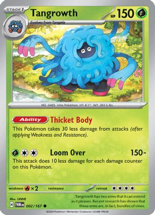 Tangrowth 2 Sv06 Twilight Masquerade Reverse Holofoil