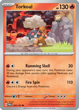 Torkoal 30 Sv06 Twilight Masquerade Reverse Holofoil
