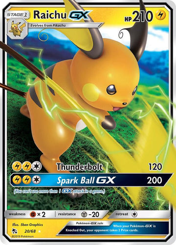 Raichu GX - Hidden Fates
