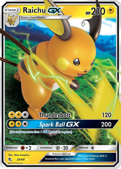 Raichu GX - Hidden Fates