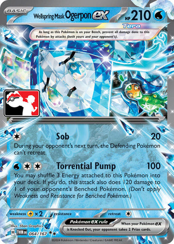 Wellspring Mask Ogerpon ex - Prize Pack Series Cards