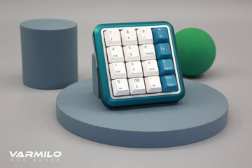 Varmilo Sword 2-16 Twilight Green White LED Numpad Dye Sub PBT Aluminum EC Mechanical Keyboard