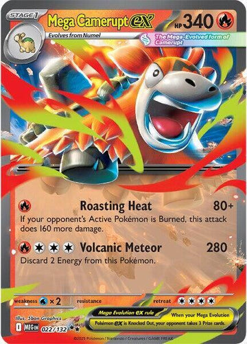 Mega Camerupt ex - 022/132 - ME01: Mega Evolution