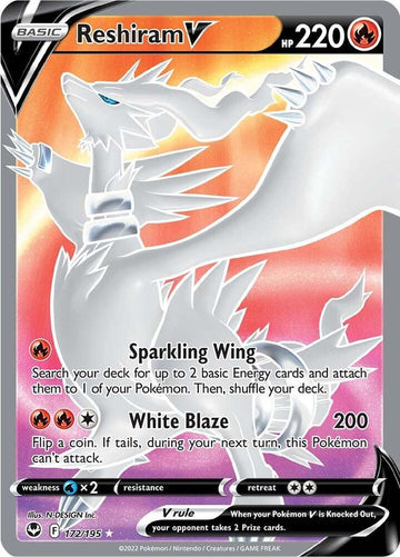 Reshiram V (Full Art) - SWSH12: Silver Tempest