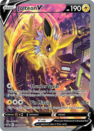 Jolteon V - SWSH183 - SWSH: Sword & Shield Promo Cards