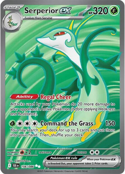 Serperior ex - 156/086 - SV: Black Bolt