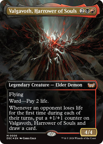Valgavoth, Harrower of Souls (Borderless) - 6 - (Commander: Duskmourn: House of Horror)