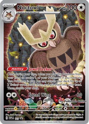 Noctowl 141 Pokemon Center Exclusive 141 Sv Scarlet Violet Promo Cards Holofoil