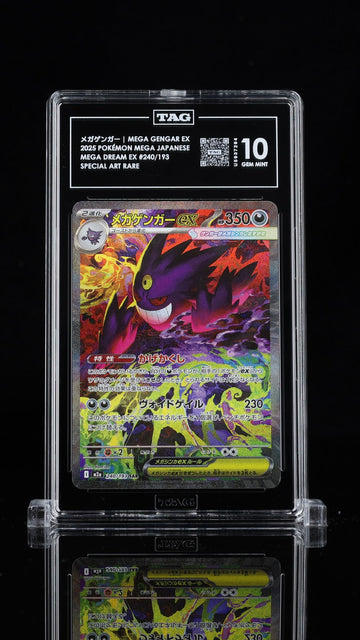 TAG 10 GEM MINT JAPANESE POKEMON 2025 Mega Gengar ex 240/193 Mega Dream ex M2a