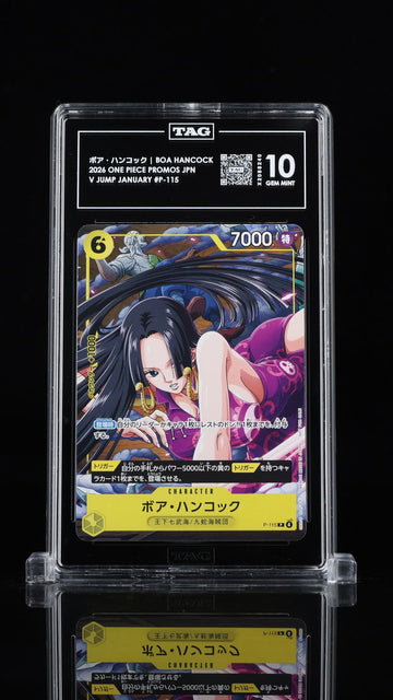 TAG 10 GEM MINT Japanese One Piece 2026 Boa Hancock P-115 Standard Battle