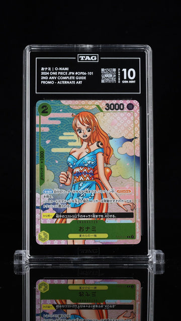 TAG 10 GEM MINT JAPANESE ONE PIECE 2024 O-NAMI OP06-101 2ND ANV. COMPLETE GUIDE
