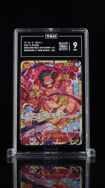 TAG 9 MINT Japanese One Piece 2024 Gol D. Roger OP09-118 A New Emperor SEC