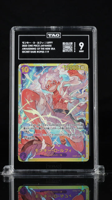 TAG 9 MINT Japanese One Piece 2023 Monkey D. Luffy Awakeni ERA OP05-119 SEC