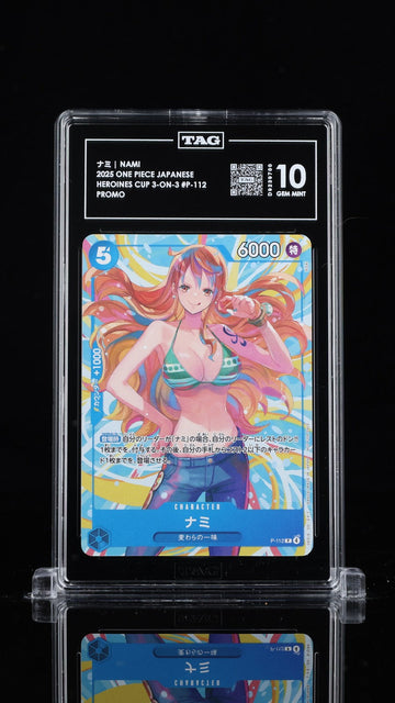 TAG 10 GEM MINT Japanese One Piece 2025 Nami P-112 Meet Up Event Promos