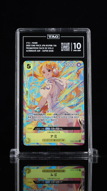 TAG 10 GEM MINT JAPANESE ONE PIECE 2025 NAMI OP08-106 Promotion Pack EX Vol.3