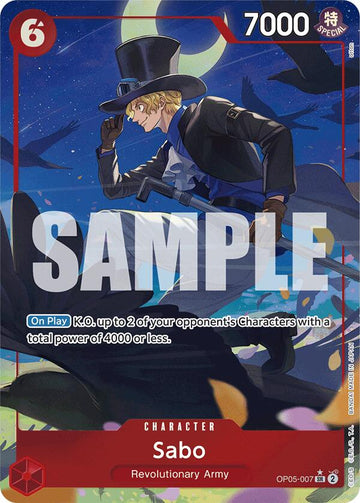Sabo (OP05-007) (Alternate Art) [PRB-01] - Near Mint