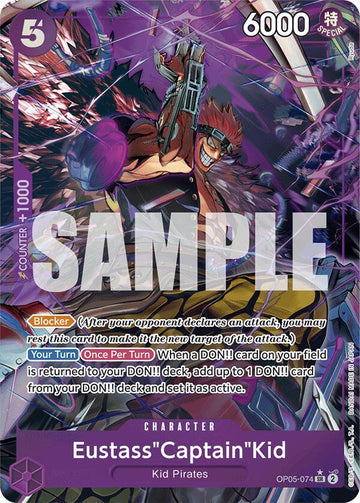 Eustass"Captain"Kid (OP05-074) (Alternate Art) [PRB-01] - Near Mint
