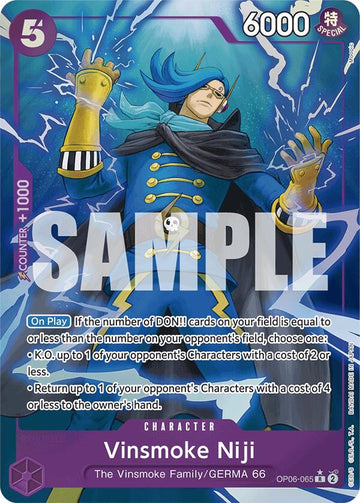 Vinsmoke Niji (OP06-065) (Full Art) [PRB-01] - Near Mint