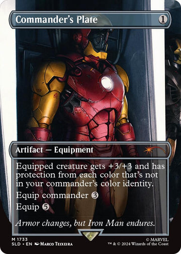Commander's Plate (1733) (Rainbow Foil) - 1733 - (Secret Lair Drop Series)