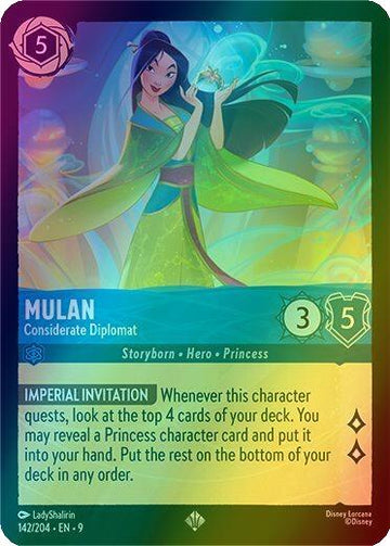 Mulan - Considerate Diplomat - 142/204 [Fabled] [Holofoil]