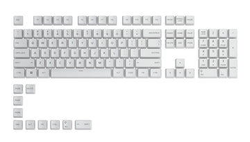 Glorious PC GPBT White 114 Key Cherry Profile Dye Sub PBT Keycap Set
