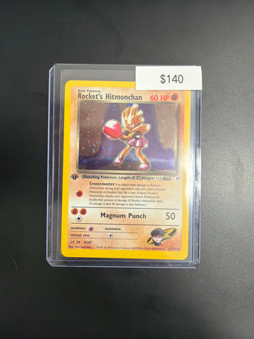 Pokemon Rockets Hitmonchan 1st Ed. #11/132
