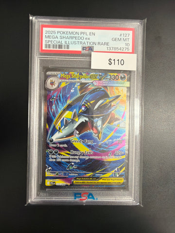 Pokemon Mega Sharpedo Ex #127 PSA 10