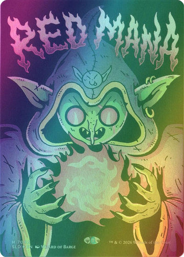 Red Mana [7082] [Borderless] [Goblin Storm] [Secret Lair Drop] [Foil]