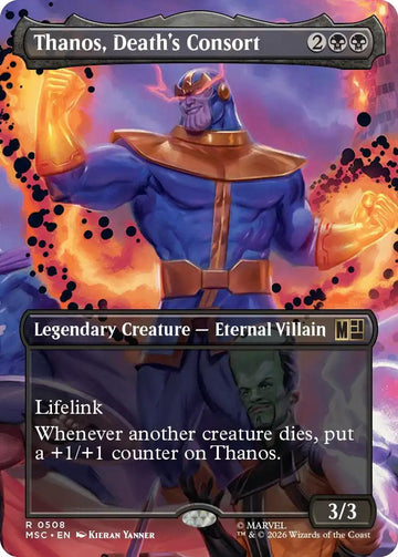 Thanos, Death's Consort [508] [Borderless] [Scene] [Marvel Super Heroes: Commander] [Non-Foil]