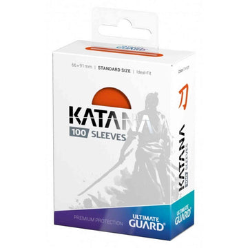 Katana Sleeves Standard Size - Orange - 100ct