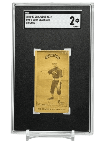 1886-87 Old Judge N172 John Clarkson #78-1 Chicago SGC 2