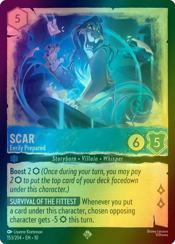 Scar - Eerily Prepared - 153/204 [Whispers in the Well] [Holofoil]