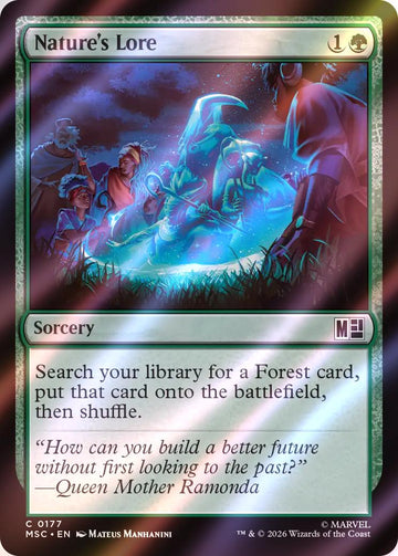 Nature's Lore [177] [Marvel Super Heroes: Commander] [Surge Foil]