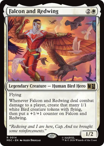 Falcon and Redwing [14] [Marvel Super Heroes: Commander] [Non-Foil]