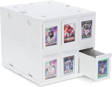 6 Drawer Card Catalog White