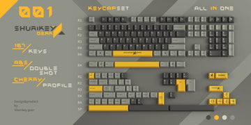 Shurikey Hanzo 001 - 167 Keys Cherry Profile Double Shot ABS Keycap Set